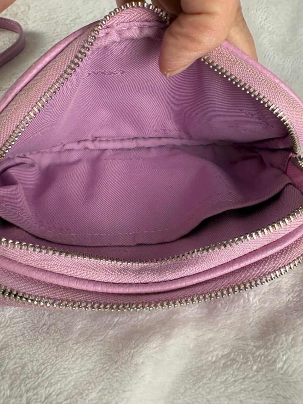 Coach Mini Jamie Camera Bag in Soft Pink Pebble Leather - Picture 11 of 14